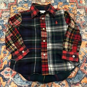 Ralph Lauren Multicolor Plaid Kids Button Down Shirt